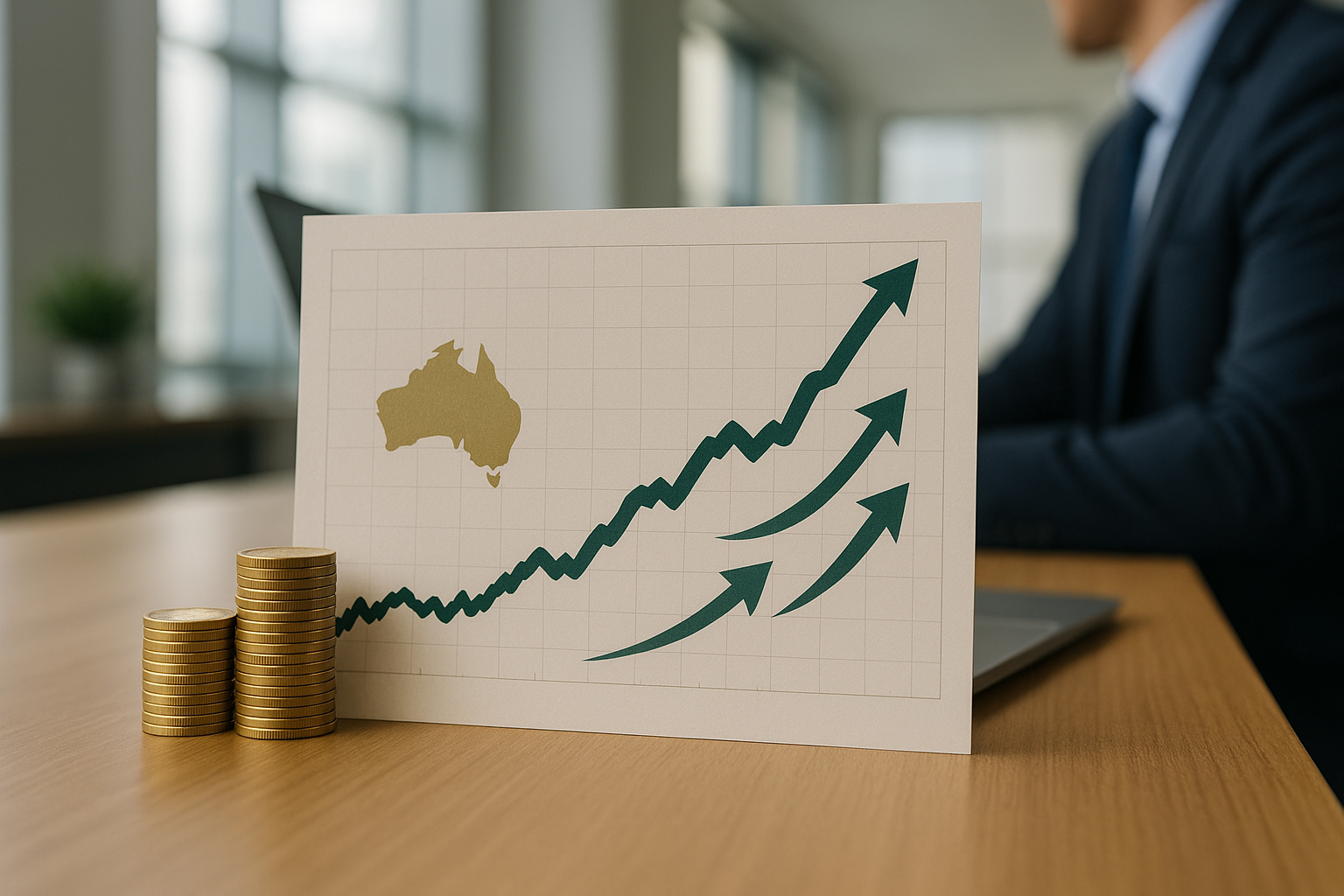 Andamento del dollaro australiano con indicazione di flussi di capitale in entrata e fattori macroeconomici