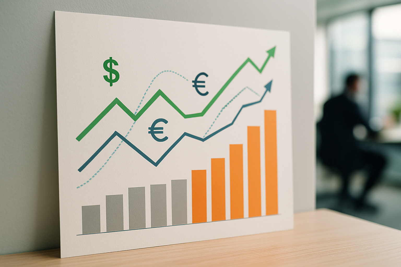 Andamento dei tassi di cambio con indicazione delle riserve valutarie in un contesto di mercati emergenti