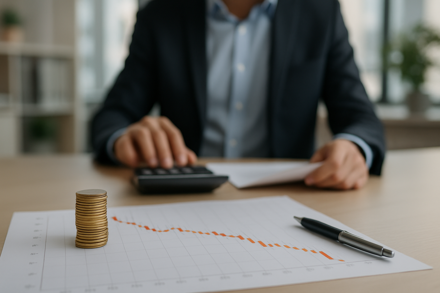 Andamento in calo di un tasso di cambio durante una fase di crisi economica