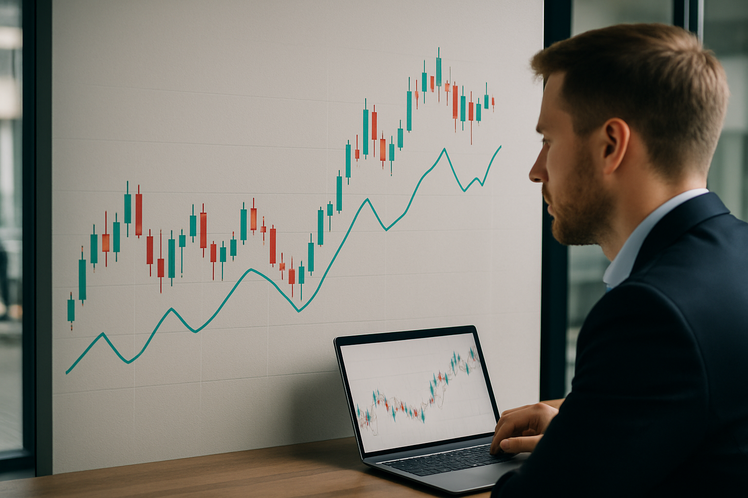 Andamento di un cambio valutario con volatilità dopo una notizia economica