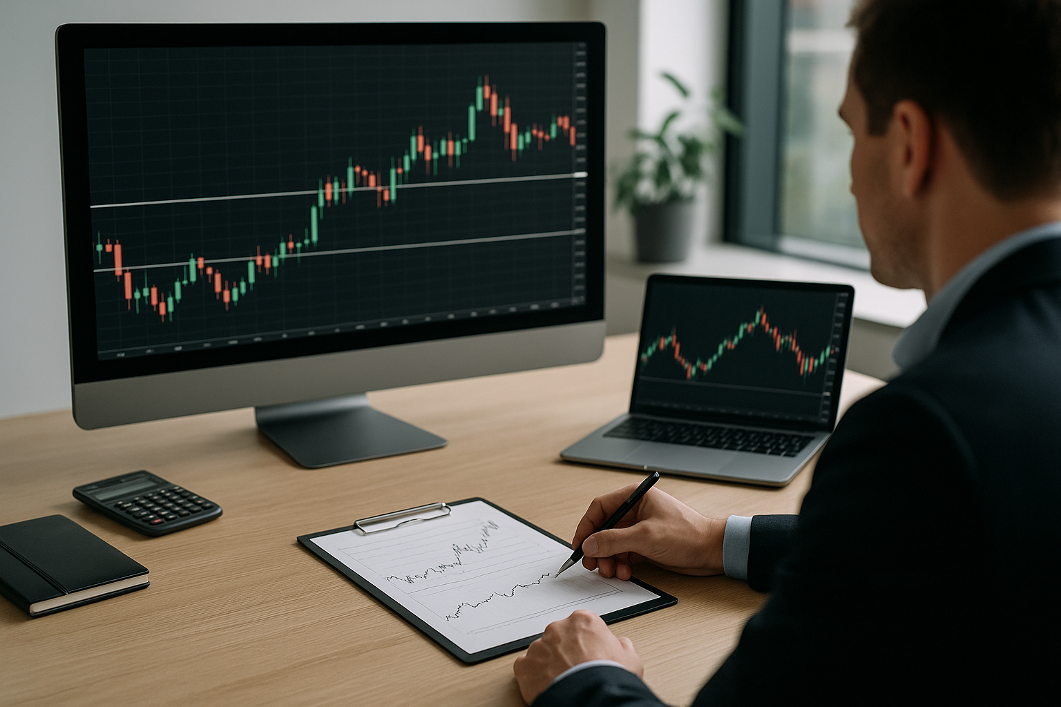 Grafico a candele con livelli di supporto e resistenza per l’analisi tecnica nel forex