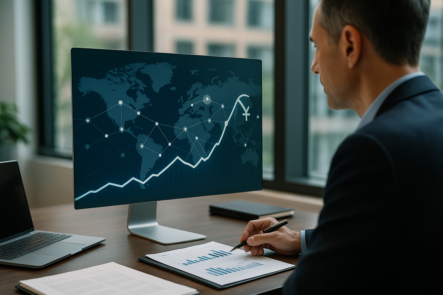 Schema dei collegamenti tra yen, carry trade e mercati globali