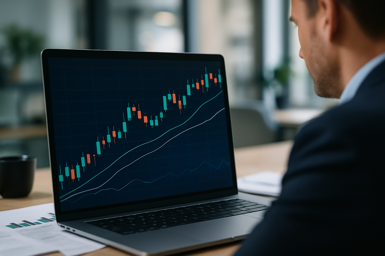 Grafico stilizzato di volatilità durante la pubblicazione di dati macroeconomici